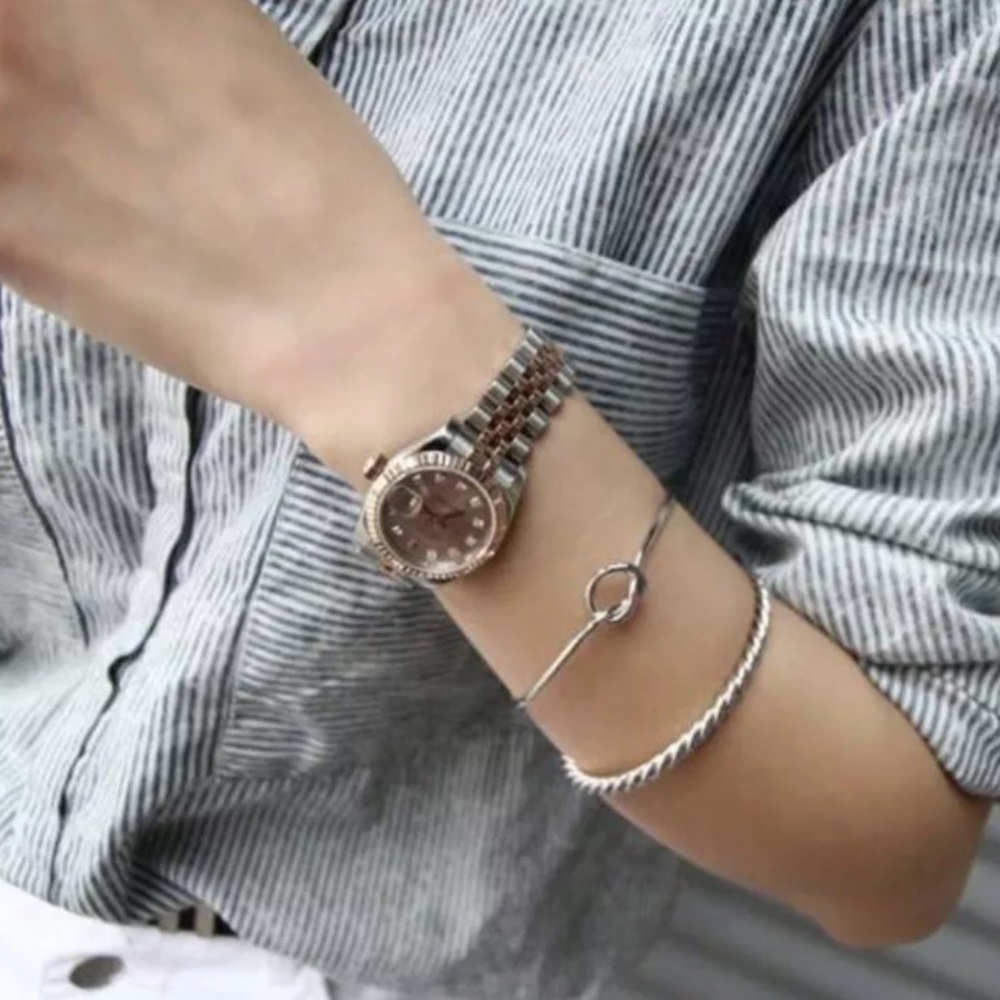 New Love knot bangle bracelet